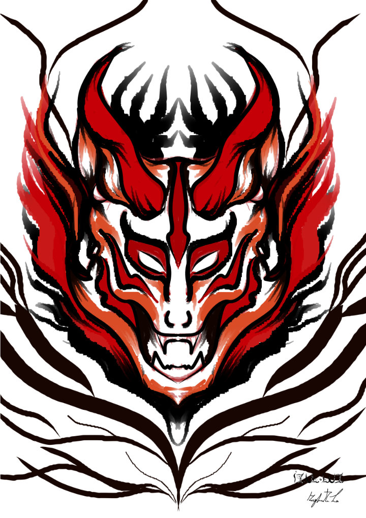 WEB-demon-fox-red